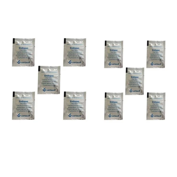قرص ضد انگل اندوپت santavet مجموعه 10 عددی (محافظت کامل از حیوان خانگی شما)